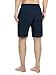 David Archy Men's Soft Comfy Cotton Sleep Short Lounge Short Pants (Navy Blue, L)