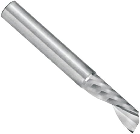 SFLM-050-70 Square End Mill - Downcut, 5 mm Cutter Dia, 20 mm LOC, 1 Fl, 8 mm Shank Dia, 95 mm OAL, Uncoated