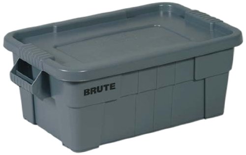 Rubbermaid Commercial BRUTE Tote Storage Bin with Lid ...