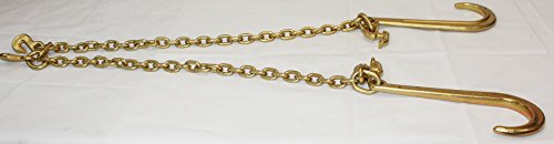 G70 V-Chain Bridle w/ 15" Large J Hooks, TJ Hook and Grab Hooks 3' Legs - Thumbnail 3