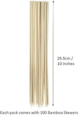 Tala Bamboo Skewers 25.5cm Long Beige Carded Packaging view 2