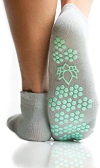 Grip Sock Anti Slip for Hospital , Yoga, Barre , Home -Comfortable and won't Cut into Swollen Feet by Paxfreely
