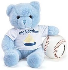 "Big Brother" Plush Blue Bear For Baby's Big Brother