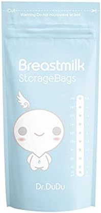 Aediea Food-Grade Breast Milk Storage Bags, 200ml Baby Food Feeding Mother Breast Milk Freezer Storage Bags (10pcs)