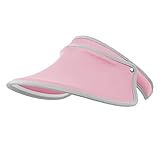 Santwo Women Sports Sun Visor Cap Sweat-Absorbent Baseball Travel Adjustable Hat (Pink)