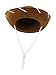 Child Western 1950's Style Kids Cowboy Ranch Hat, Brown, One Size