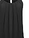 Women's Plus Size Keyhole Back Lined Chiffon Blouse Pleated Top