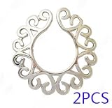 Pair Nipple rings Nickel free nipple shield Copper fashion women body piercing jewelry