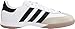 adidas Performance Men's Samba Millennium Indoor Soccer Cleat,White/Black/Gold,8 M US