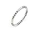 CloseoutWarehouse Sterling Silver Plain Silver Decorated Stackable Band Ring Size 9