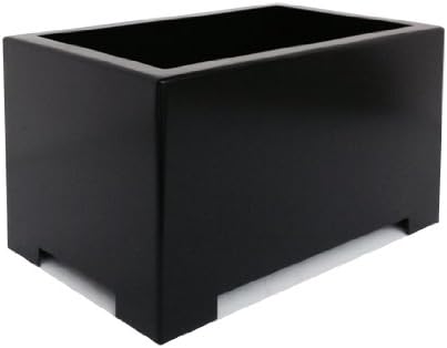Alora Rectangle Planter - Black - 13" x 8" x 8"