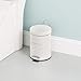 Home Basics Paris Collection Bathroom Accessories, Office, Bedroom, Decorative Waste Basket With Stylish Accent Decor To Complement Any Bathroom (3 Liter Waste Bin)