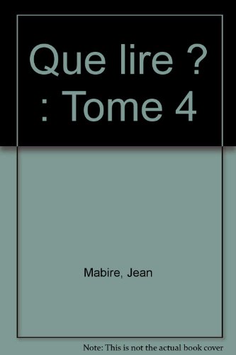 Que lire ?