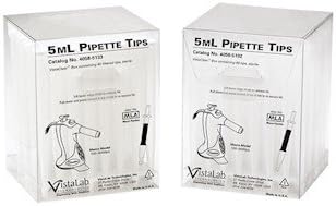 VistaLab4058-6102 Micro Pipette VistaClear Tip, 10mL Volume, Sterile (Box of 35)