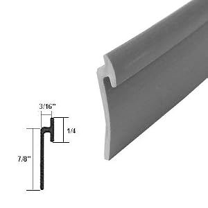 thumbnail image 2 of Gordon Glass® Angled Gray Vinyl For Framed Shower Door Drip 2 of 12