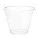 Embellish Hard Plastic 9oz Party Tumblers/Cups Old Fashioned Design 100 Count Clear Pack Of 5 (100 Cups Total)