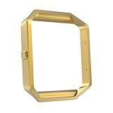 MoKo Fitbit Blaze Band Frame , Stainless Steel Replacement Metal Frame Housing For Fitbit Blaze Smart Watch - GOLD