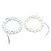 uxcell® 2 x 60mm White 18 SMD LED Car Angel Eyes Halo Ring