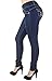 Colombian Design, Mid Waist, Butt Lift, Skinny Jeans in Dark Blue Size 9