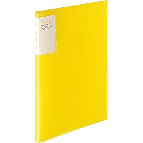 Kokuyo clear book carryall A4 20 sheets yellow La -5001Y