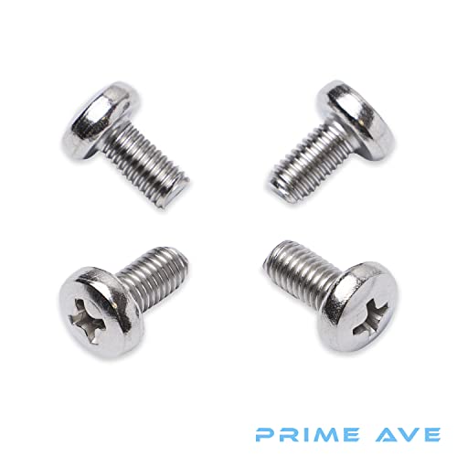 Prime Ave Standard Length Stainless Steel License Plate Screws Compatible/Replacement for All