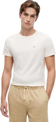 TJM Xslim Jersey tee Dm0dm04411 Camiseta S/S, Beige (Calico), XL para Hombre