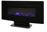 Muskoka Curved Front 36" Wall Mount Fireplace-Black