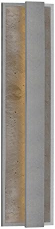 Kuzco LightingEW7024-GH Moondew - 31W LED Outdoor Wall Mount-24 Inches Tall and 6 Inches Wide,