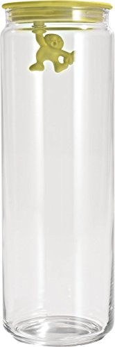 A di Alessi Gianni Spaghetti Holder, Yellow Lid, 200 cl, (AMDR08 Y)