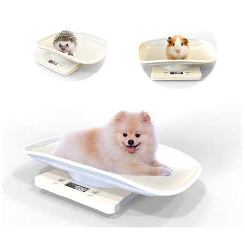 Veterinary Scale,Digital Portable Pet Dog Cat Scale,Removable Easy to Clean Small Pet Scale Platform,Multi-Function Digital Baby Scale with LCD Display for Medium pet,Dog Food Max: 220lb (White) - Thumbnail 5