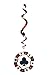 Casino Party Hanging Swirls Decorations Viva Las Vegas Casino Game Night Birthday Party Ceiling Hangings Garlands Cards Bingo Poker Card Casino Night Party Photo Booth Backdrops Decorations, 18PC