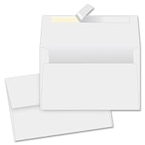 Quality Park 4x6 Photo Envelopes, Redi-Strip, 4.5 Inches x 6.25 Inches, 24 lb, White Wove, Box of 50 (10742)