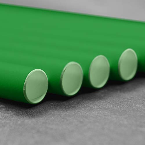 LAGETTO Jumbo Trinkhalme Papier XXL Ø: 8 mm Länge: 250 mm Cocktail Strohhalme Papierstrohhalme Papiertrinkhalme (Grün… – Bild 3