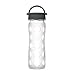 Lifefactory 16-Ounce BPA-Free Glass Water Bottle with Leakproof Cap and Silicone Sleeve, Transparent