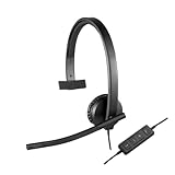 Logitech H570e Wired Headset, Mono Headphones with