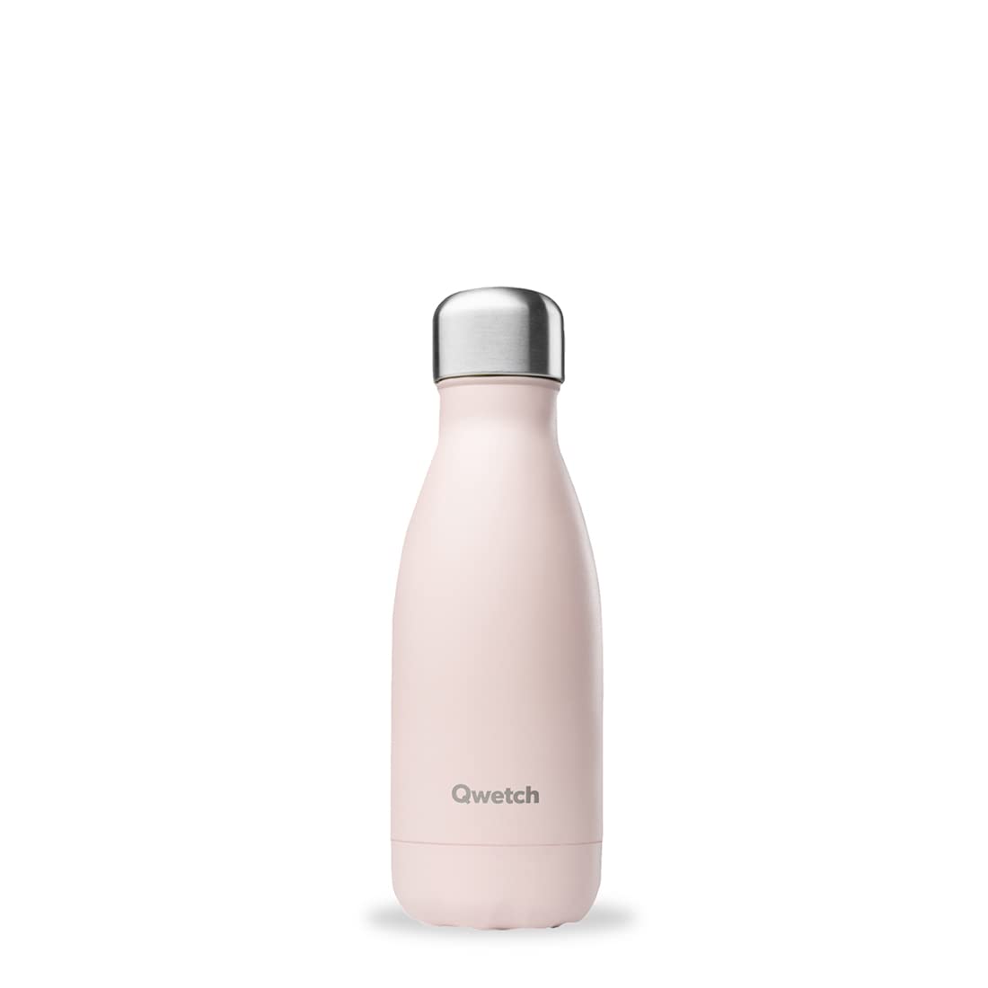 Qwetch - Insulated Originals Bottle - Pastel Pink 260 ml - Stainless Steel Water Bottle - 24h Cold and 12h Hot - Leakproof, BPA Free & Reusable for Sports & Travel
