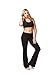 TLC Sport UK Women's Figure Firming Sculpting Compression Waisted Bootcut Bootleg Yoga Pants Black