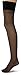 Sexy Sheer Thigh High Support Stockings - Shiny Compression Control Toe and Over the Knee Tight(1 Pair Black)