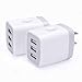 Charger Brick, 2Pack Multi 3-Port Travel Wall Charger 3.1A USB Plug Power Adapter Charging Cube Box Base Compatible with iPhone 12 Pro Max/11 Pro Max/X 8 7 6 Plus,Samsung Galaxy Note 20/10+/9 S20 S21