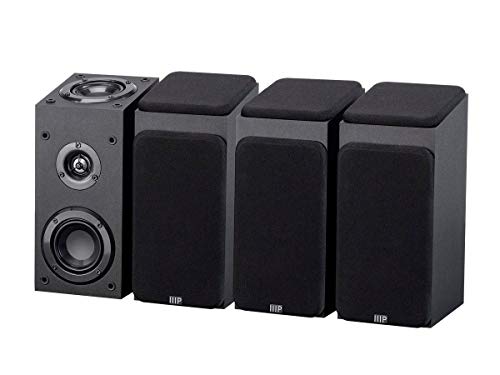 Monoprice Premium 5.1.4-Ch. Immersive Home Theater System - with 8 Inch 200 Watt Subwoofer, Dolby Atmos Compatible, Black