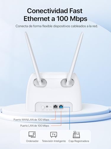 4G07-Router 4G SIM, Router 4G con Tarjeta SIM para AC1200, Dual Band WiFi(867Mbps 5GHz + 300Mbps 2.4GHz), LTE CAT4, Ethernet LAN/WAN, Puerto FDD y TDD, WiFi portatil hasta 64 Dispositivos