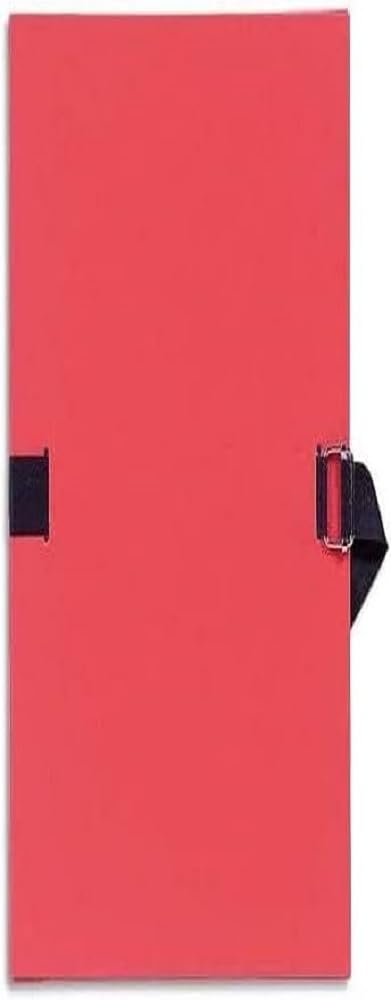 Exacompta - Ref. 725E - 1 Expandable paper back folder - 24x32cm Red