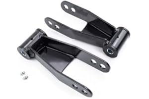 WULF SUSPENSIONS Wulf 1.5-2" Rear Adj Leveling Lowering Drop Kit Shackles compatible with 1987-1996 Ford F150