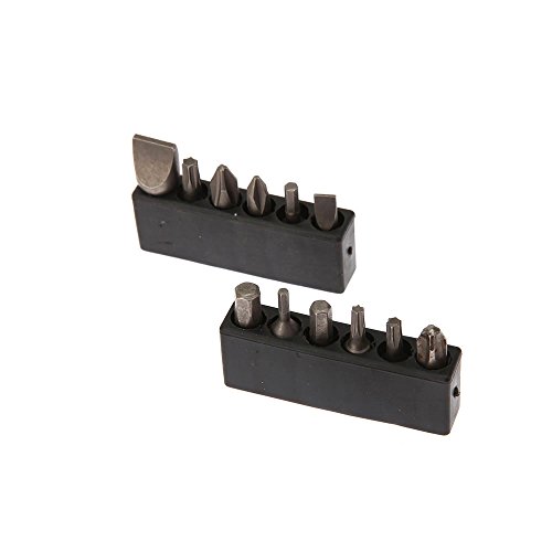 SPIKA Brass Roll Pin Punch Set Including Punch and Hammer with Storage