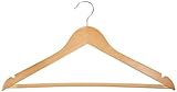 AmazonBasics Wood Suit Hangers - 30 Pack, Maple (Kitchen)