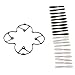 AFUNTA Propeller Blades Protection Guard Cover and Props 5x sets Quadcopter - Black/White