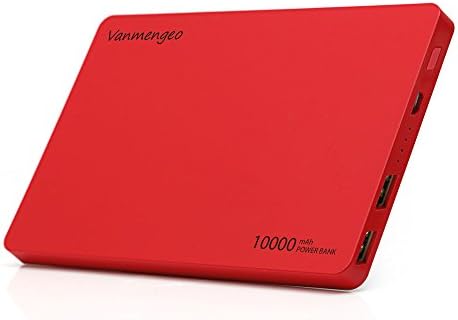 10000mAh Portable power bank,Ultra-Compact Fast Charging Technology (red)