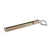 TPI Corporation OCH46-120V-SS Quartz Electric Infrared Heater - Outdoor/Indoor Rated, Stainless Steel, 1500W, 120V. High Standard Heating Equipment