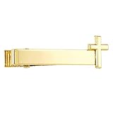 Needzo Gold Tone First Communion Tie Bar Clip with