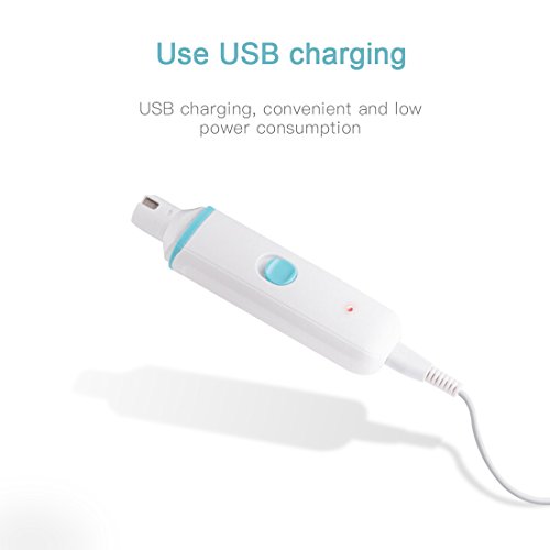 DIGDAN Dog Nail Grinder, Electric Pet Nail Grinder with USB Fast Charging for Gentle Painless Paws Grooming, Portable Nail Trimmer for Dogs, Cats and Other Animals - Thumbnail 6